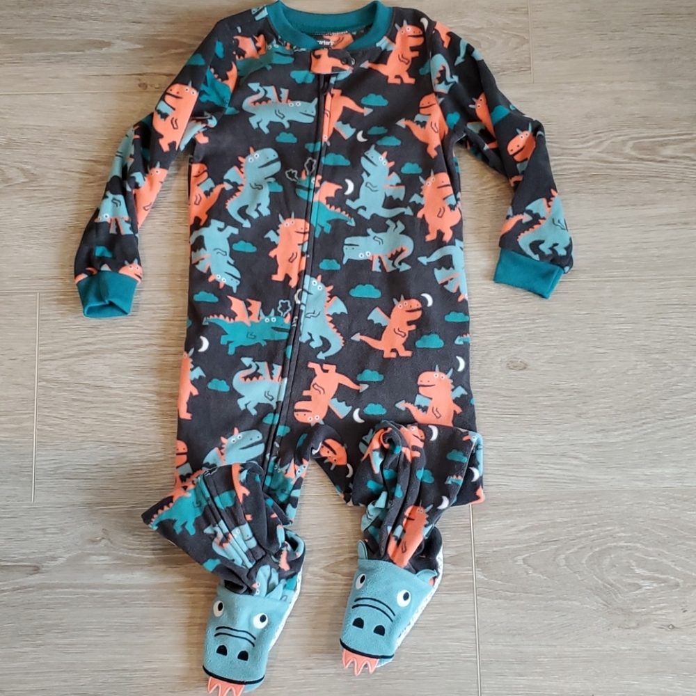 Carter's Toddler Boy Zip Front Fleece PJ's